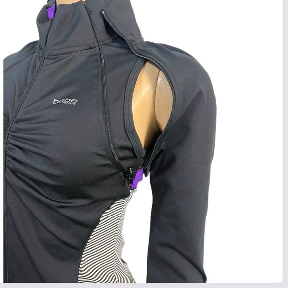 BBSP Bebe Sport 3/4 sleeve Full zip Sports Jacket / Vest detachable Sleeve S - Picture 2 of 12